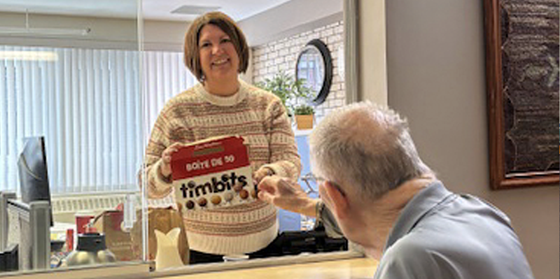Tim Horton’s Day at the Drew Nursing Home, Sackville, NB